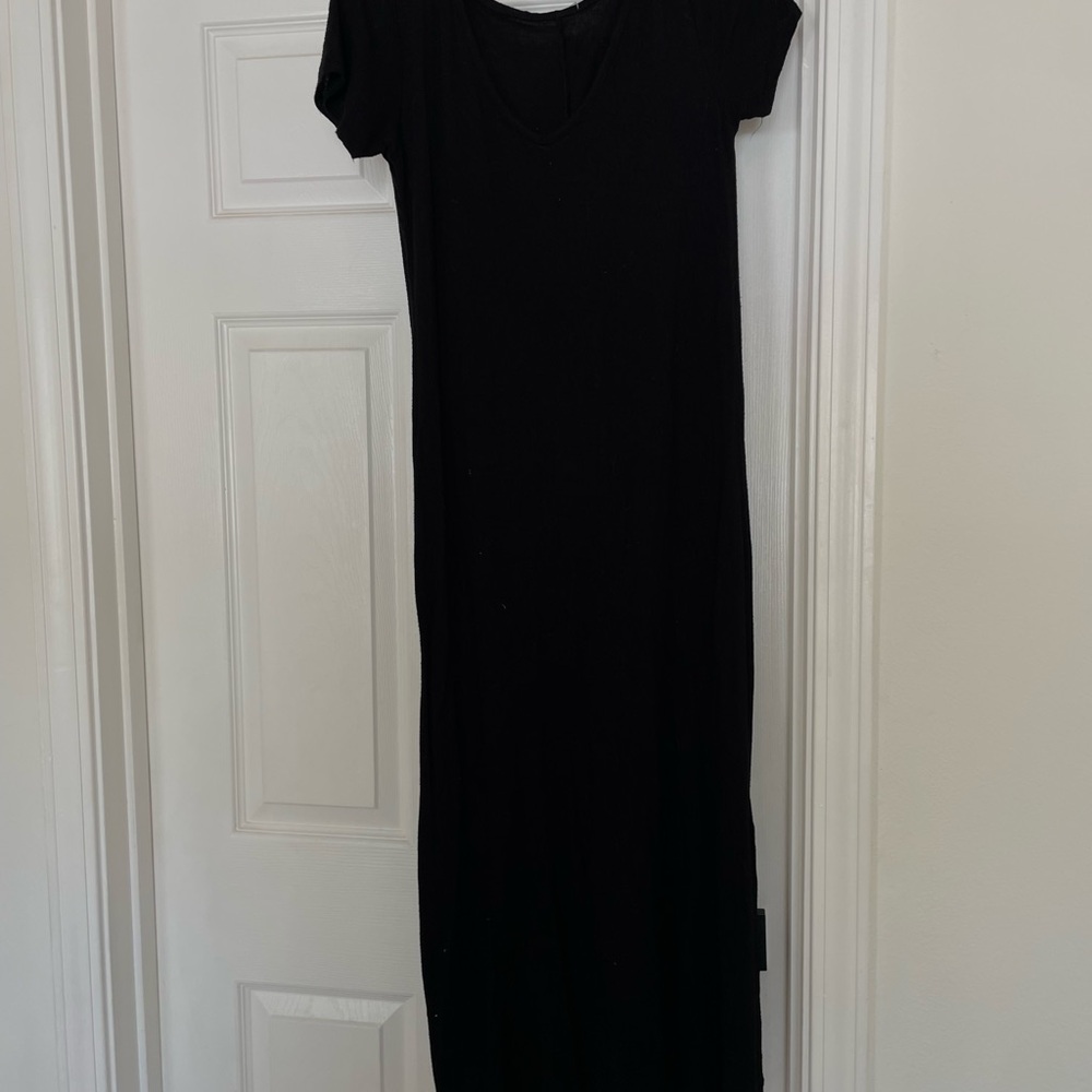 Simple Black Maxi Dress